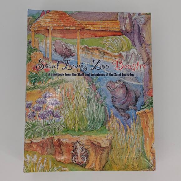 St Louis Zoo Beastro Cookbook Recipe Binder Food Favorites Collection Book HTF - Picture 1 of 11